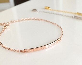 Delicate Name bracelet Personalized Jewelry Monogram bracelet Personalized wife - 1BR