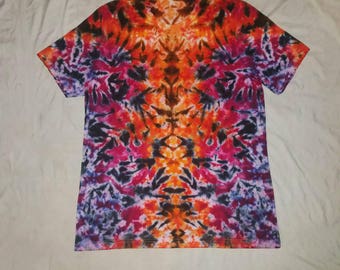 Orange tie dye shirt | Etsy