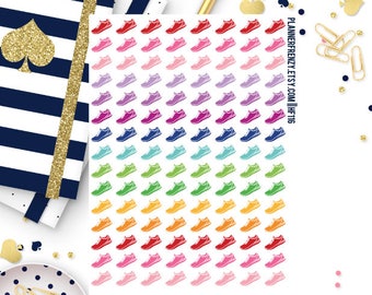 120 Mini Running/Walking Shoe Planner Stickers! HF116