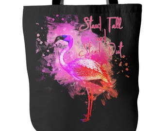 Flamingo Tote Bag, pink flamingo gifts, flamingo gift, flamingo gift ideas, unique flamingo gifts, flamingo merchandise, flamingo beach bag