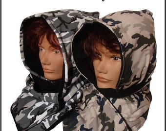 Lined hood scarf - Christmas gift idea