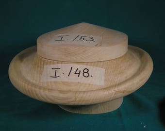 Wooden hat block, form for millinery