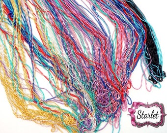 Color 1.5 mm Ball Chain Necklace