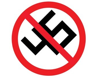 Anti-Donald Trump Anti-Nazi Vinyl Decal | Antifa | Anti Nazi | No Trump