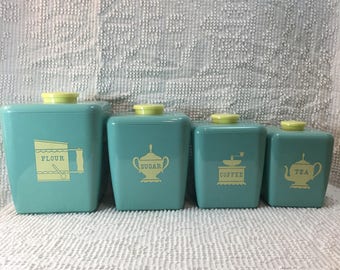 Jay Companies Vintage Black Set Of 3 Canister