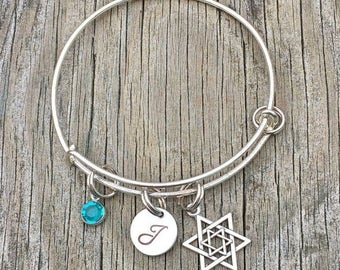 20%OFF Summer Sale- Jewish bracelet - Jewish jewelry - Star of david - Hebrew jewelry - Jewish - Bracelet - Hebrew bracelet - Hanukkah
