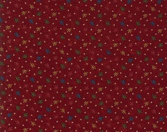 Moda GOOSEBERRY LANE Quilt Fabric 1/2 Yard By Kansas Troubles Quilters - Berry Red 9544 13
