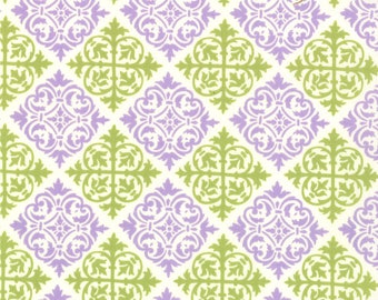 Moda TEND THE EARTH Quilt Fabric 1/2 Yard By Deb Strain - Creamy White/Purple 19545 12