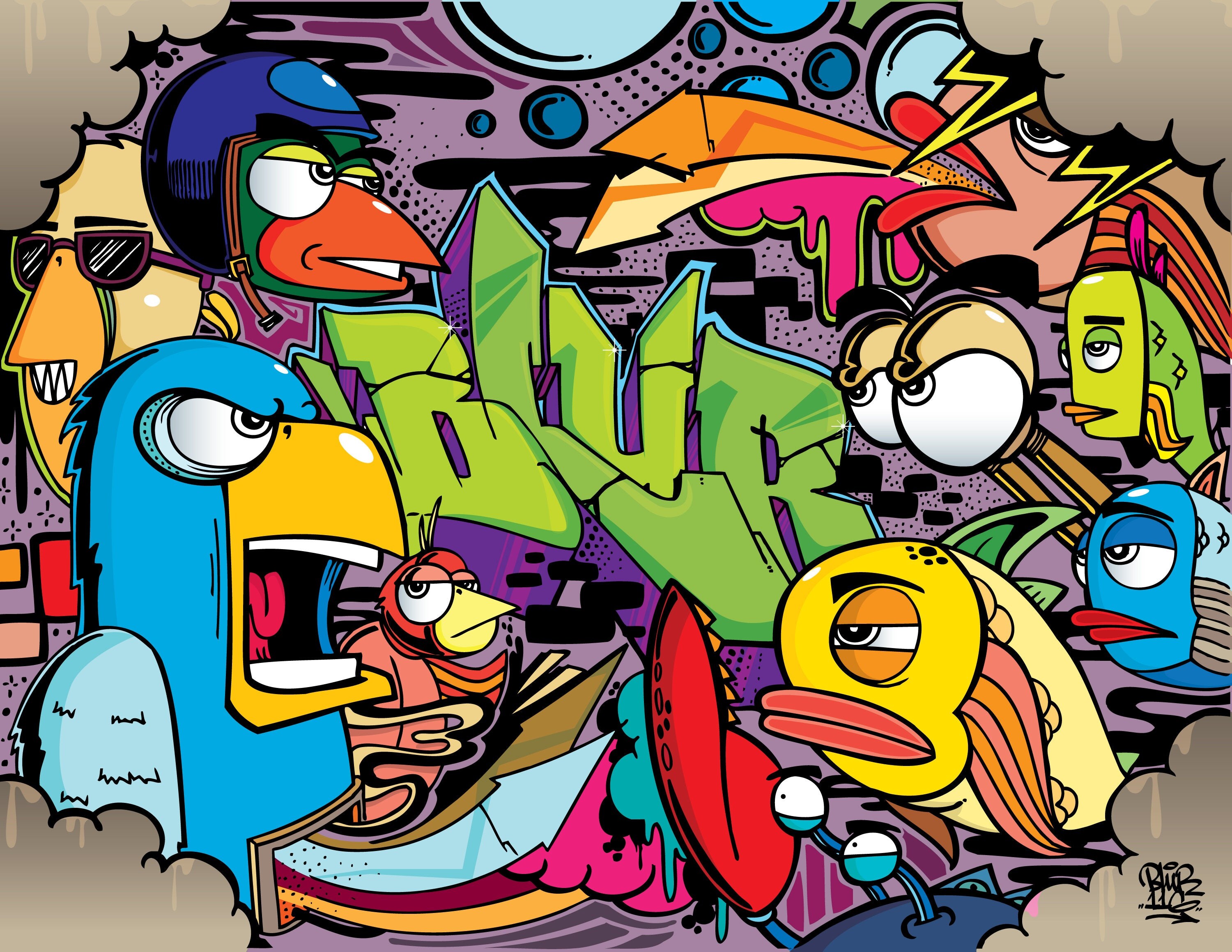 Graffiti Art Poster Multiple sizes