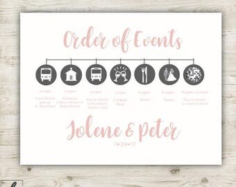 wedding timeline