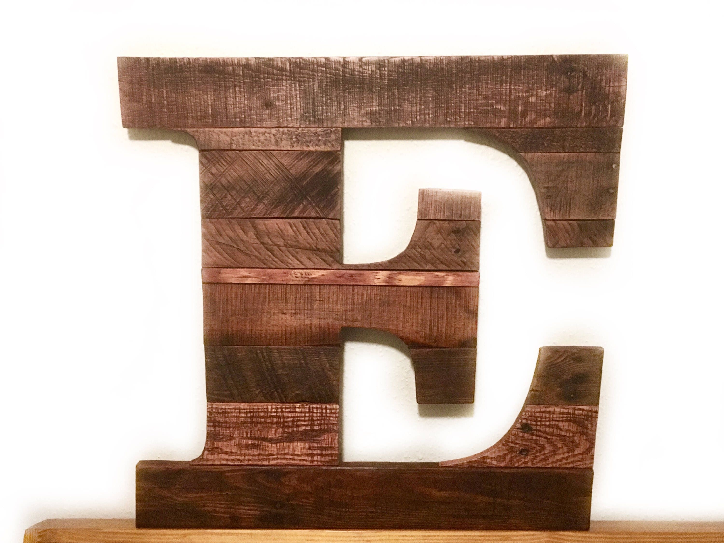 Wooden Letter Wedding Guestbook Reclaimed Wood Letters