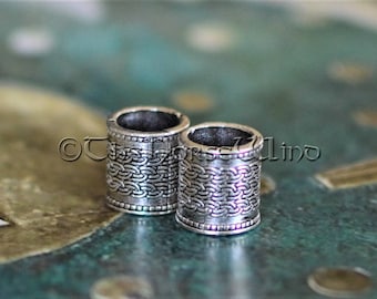 Viking Beard Beads, Hair Beads Celtic Beard Rings, Dwarven Beard Rings, Viking Amulet Silver Asatru Celtic Jewelry Viking Jewelry Norse