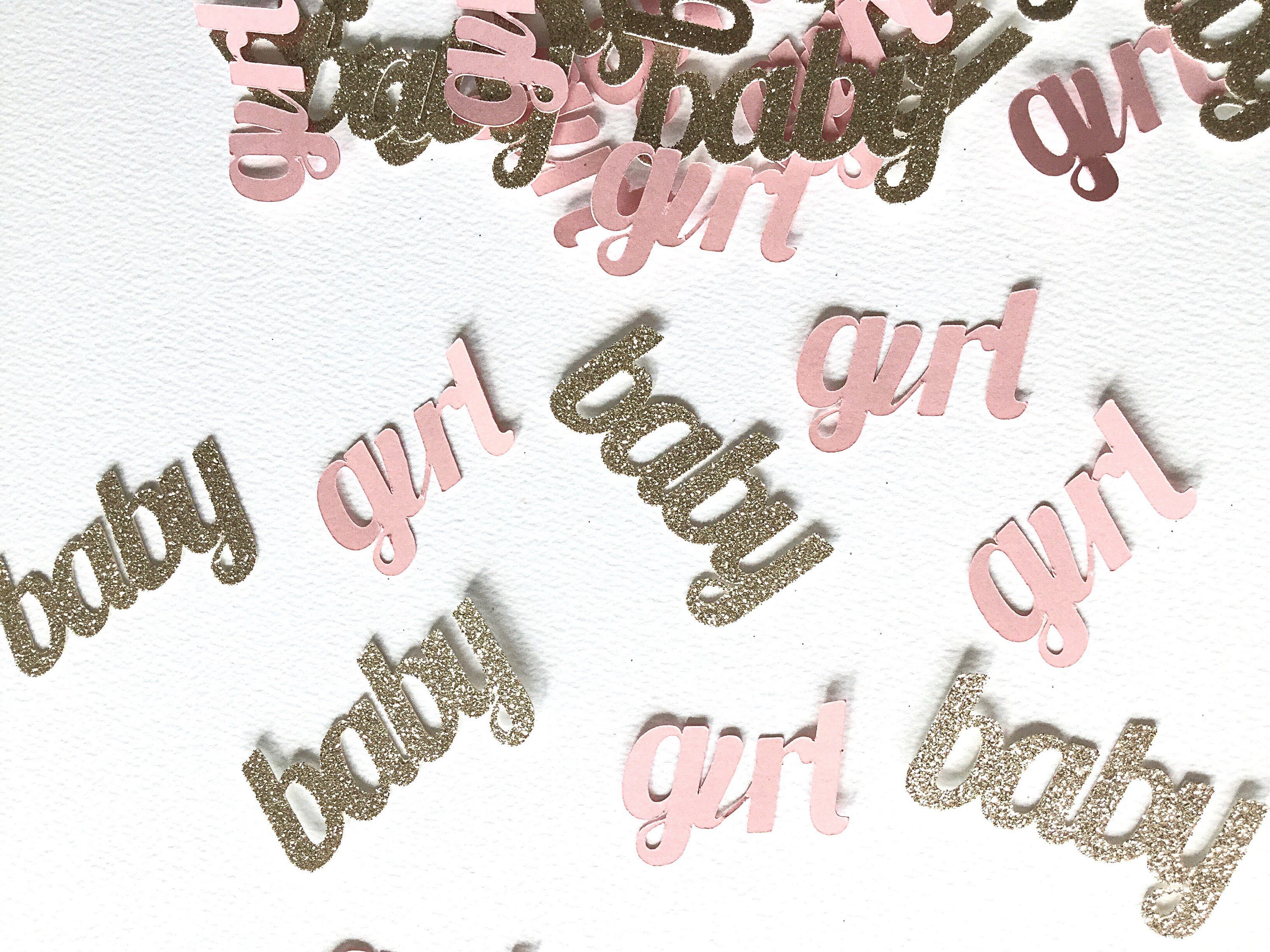 Baby Girl Confetti. Baby Shower Confetti. Girl Baby Shower