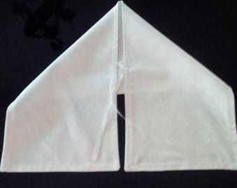baptism pristine white cotton scarf