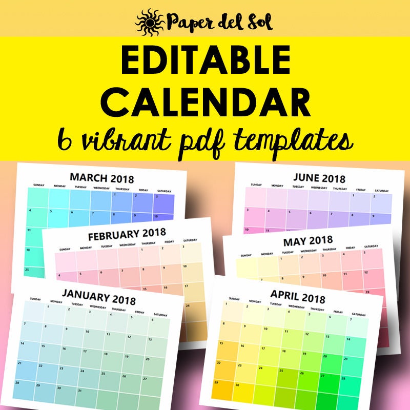 monthly-calendar-printable-editable-template-calendar-2018