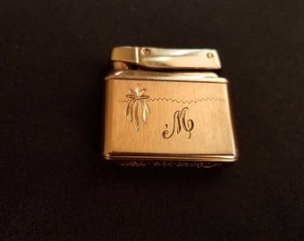 Kreisler Gold Tone Monogrammed Lighter