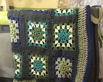 Crochet baby crib car seat stroller blanket