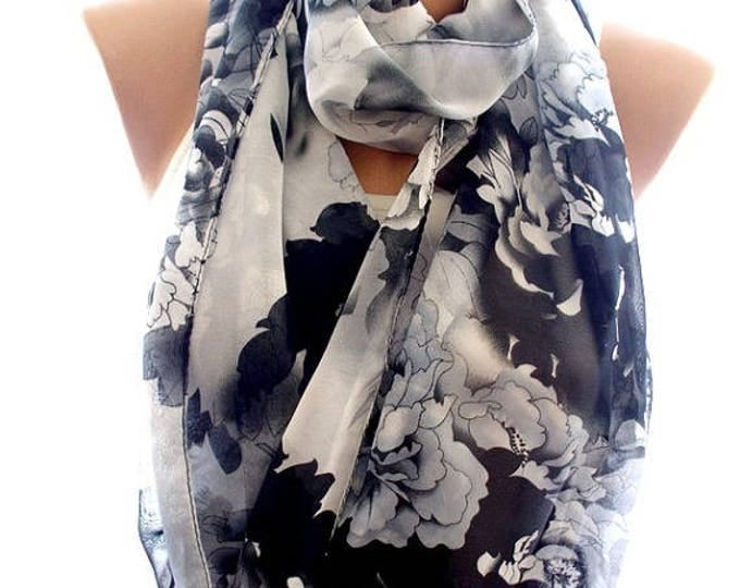 chiffon scarf, scarves for women, soft scarf, cozy scarf, trendy scarf