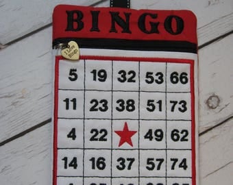 Bingo Bag/Bingo Clip Bag/Bingo Accessory Bag by https://www.etsy.com/shop/HummingbirdGoodsby