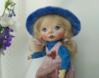 Cloth art doll Handmade fabric doll Textile art doll Interior art doll OOAK art doll Homedecor Unique doll Housewarming inspirational gift