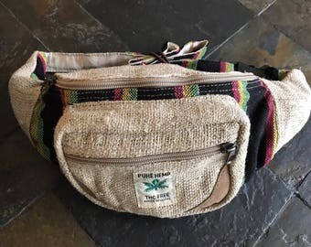 Rasta Hemp Boho Hip Sack - Fanny Pack