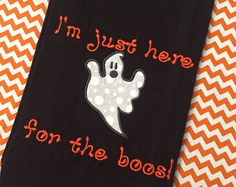 I'm Just Here for the Boos! Dish towel