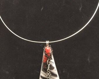 Fused glass, Key, Choker