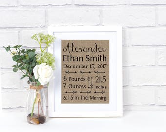Nursery Decor Name Signs- Baby Name Sign- Nursery Name Sign- Birth Announcement Wall Art- Baby Shower Gift- Boho Nursery Decor- Nursery Sign