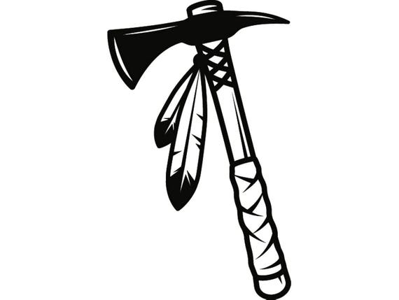 Indian Axe 1 Native American Warrior Tomahawk Hatchet Feather