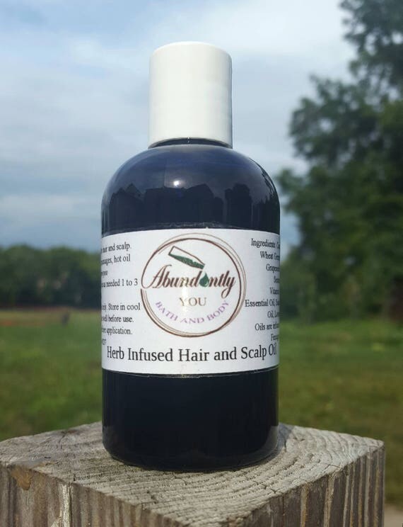 Herbal Infused Hair and Scalp Oil 2 oz or 4 oz