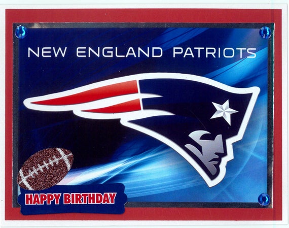 New England Patriots Birthday Card