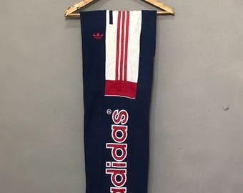 Vintage 90s ADIDAS Track Pants Big logo Spell Out / Hip Hop RUN DMC Style 90s Fashion 33"-36" Waist 39" Length