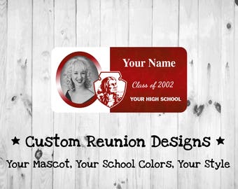 Class Reunion Name Tags With Photos