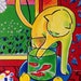 Hand Painted Henri Matisse The Cat With Red Fish Reproduction