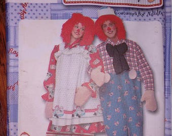 ADULT COSTUME PATTERN Raggedy Ann and Andy Pattern Simplicity 9370 Bilingual Sewing Pattern Fairytale Costume Wig Pattern Halloween Pattern