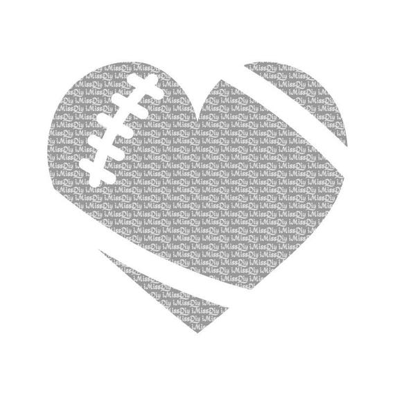 Download Football svg mom heart svg sports love Football svg laces ...