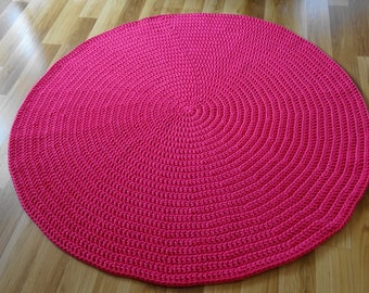 Pink rug | Etsy