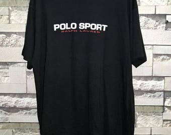 Rare Vintage Polo Sport t shirt / Ralph Lauren t shirt size x-Large L / Hip hop / Ralph Lauren Jacket / Ralph Lauren Jacket