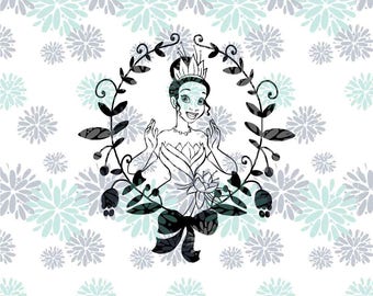 Free Free 185 Princess Tiana Flower Svg SVG PNG EPS DXF File