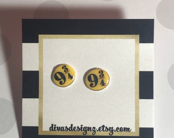 Harry Potter earrings Harry Potter stud earrings Harry Potter jewelry earrings fandom jewelry