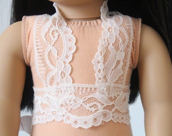 Creme Lace Bralette ~ 18 inch doll clothes