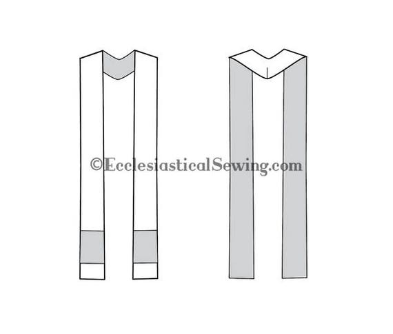 V-Neck Clergy Stole Sewing Pattern