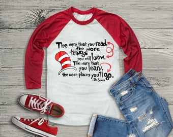 Dr Seuss, The More you Read, SVG, PNG, DXF, Vinyl Design, Circut, Cameo, Teacher, Teacher Svg, Dr Seuss Svg, Pre k Teacher, Dr Suess Svg