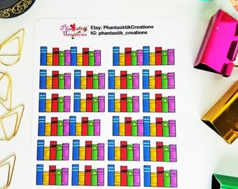 School Library Book Functional Planner Stickers
