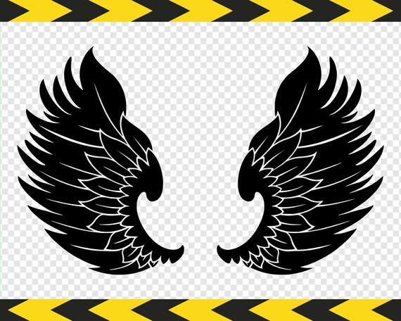 Download SVG cut files for Cricut Angel wings Clipart DXF PDF Png