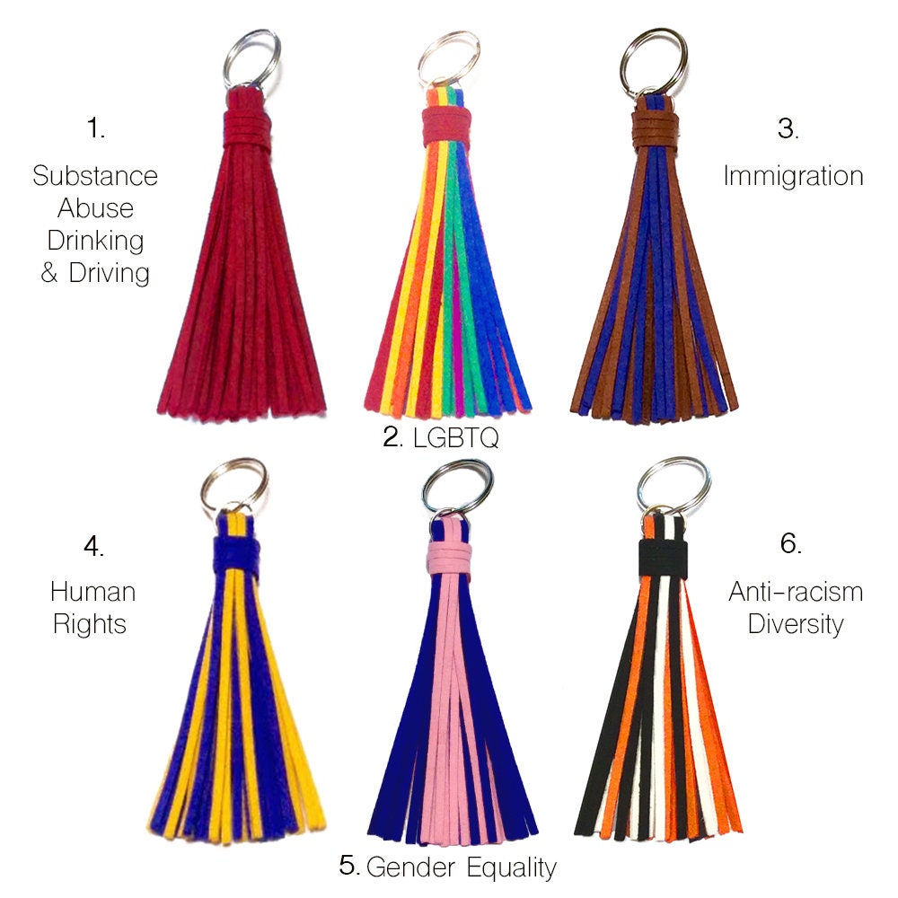 Social Awareness Tassels Representing Social and Global