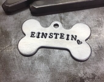 Dog Tag / Pet ID / Dog Tag for dogs / Dog bone ID tag - 1.75" tag