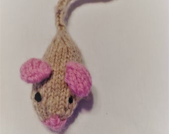 Handknitted Catnip Mouse
