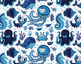 PRE-order marine animal Pocket diaper