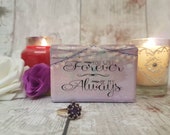 Luxury Wedding Ring Box - Love Quote - Double Ring Box - Customised - Engagement Ring Box